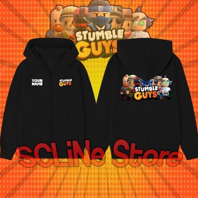 Gambar HOODIE ANAK JAKET ANAK HOODIE ZIPPER ANAK STUMBLE GUYS EL09I09A82L - Hitam, M dari fasipiksholoshopaigobaby undefined Tokopedia