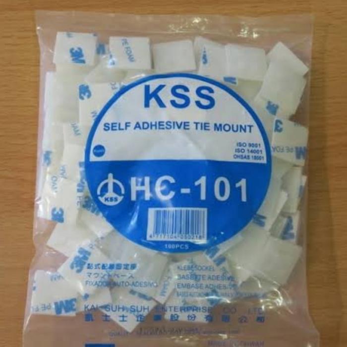 Gambar KSS TIE MOUNT HC-101/HC-102/HC-103 self adhesive tie mount perekat 3M - HC-101 dari Subur Elektrikal undefined Tokopedia