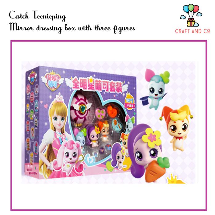 Gambar Catch Teenieping Figure Mirror Dressing 3in1 Set hadiah anak Ori - Ungu dari Craft and co indonesia undefined Tokopedia