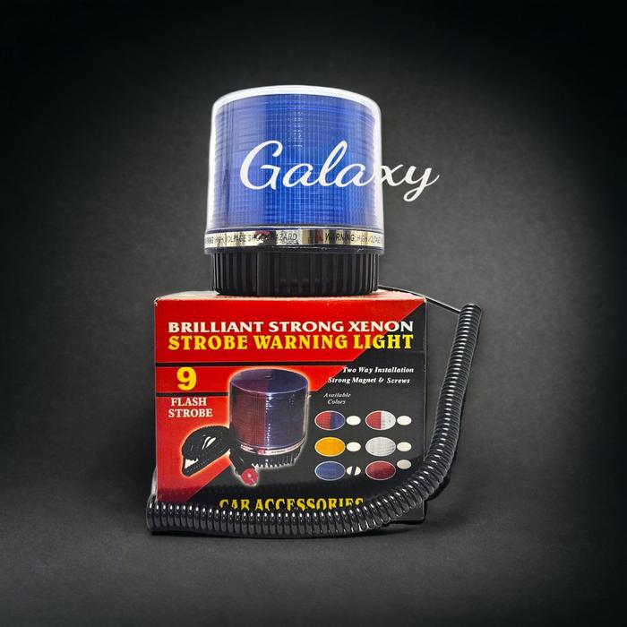 Gambar Lampu Rotari / Rotary 9 Blitz 12V - Biru dari Galaxy.Otomotive undefined Tokopedia