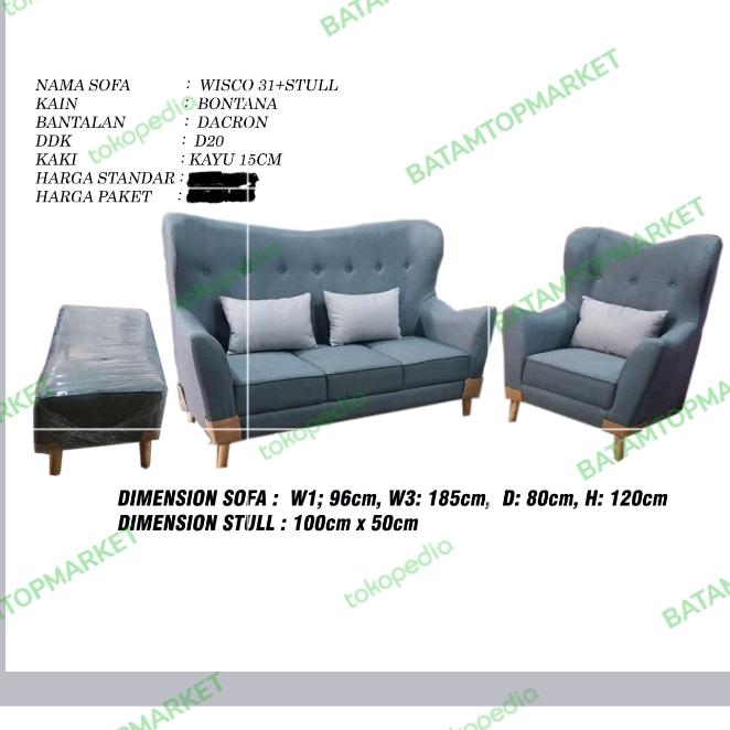 Gambar SOFA WISCO 31 + STULL BUSA D20 BATAM dari BATAMTOPMARKET undefined Tokopedia