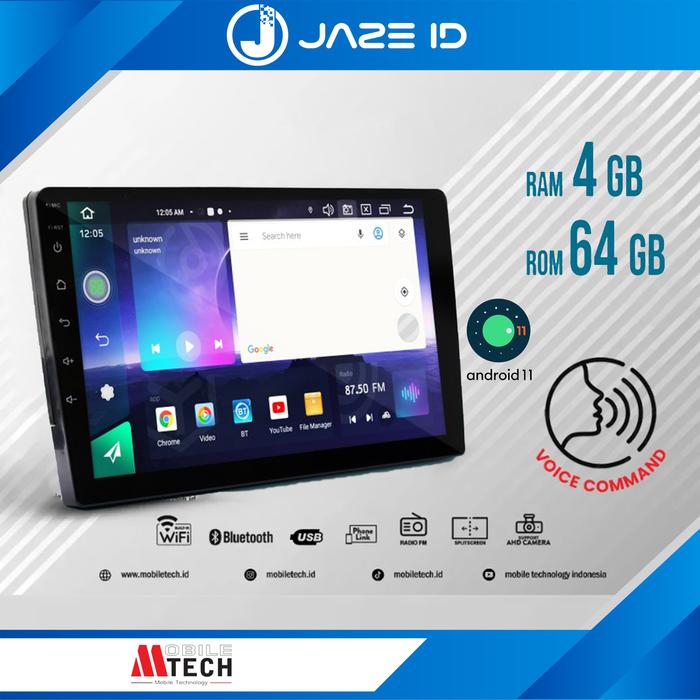 Gambar MTECH Android Head Unit 9 inch Universal Voice Command 9inch - BBE PRO 4/64GB, 9 INCH dari JAZE ID undefined Tokopedia
