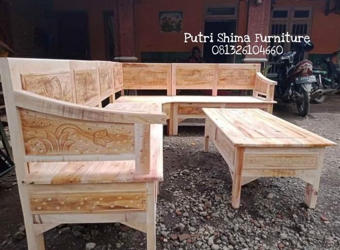 Gambar kursi tamu / kursi tamu minimalis / kursi tamu sudut dari Putri Shima Furniture undefined 5 Tokopedia