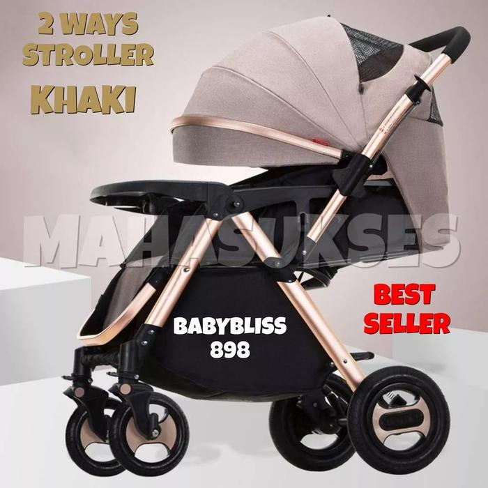 Gambar Stroller Baby Bliss New Wonfuss Import Kereta Dorong Bayi Mewah - 898 Deep Khaki dari AzkiaStrore undefined Tokopedia