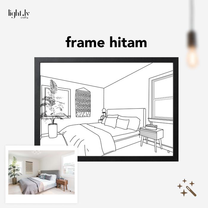 Gambar [Custom] lukisan Lampu cahaya light art box LED - hitam dari light.ly craft undefined Tokopedia