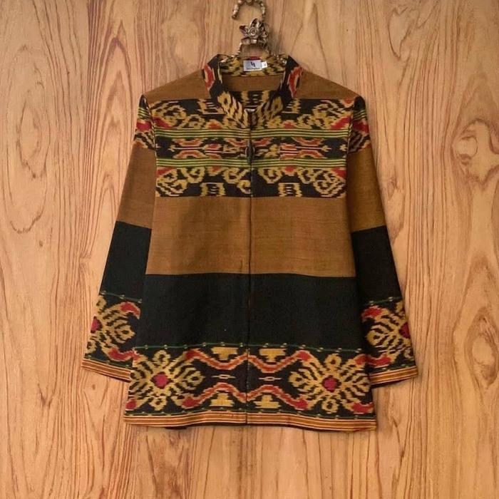 Gambar BLOUSE TENUN JEPARA, BLOUSE FASHION TENUN, BLOUSE CASUAL TENUN ETNIK - Atasan Fashion, S dari Kurniatenunjepara undefined Tokopedia