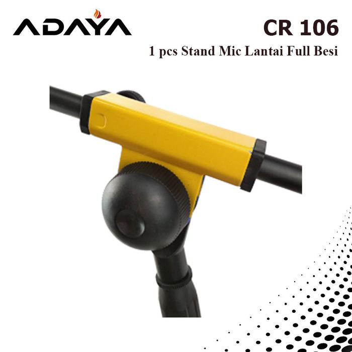 Gambar Stand Mic Besi Berdiri ketinggian hingga 220 cm Crimson CR - 106 Stand Microphone Bagus - Kuning dari Adaya Electronic undefined Tokopedia