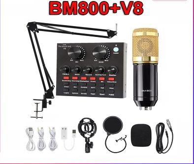 Gambar Paket Rekaman Recording Mikrofon Mic Soundcard Studio Live Streaming - Hitam dari Nawasena Ofc Store undefined Tokopedia
