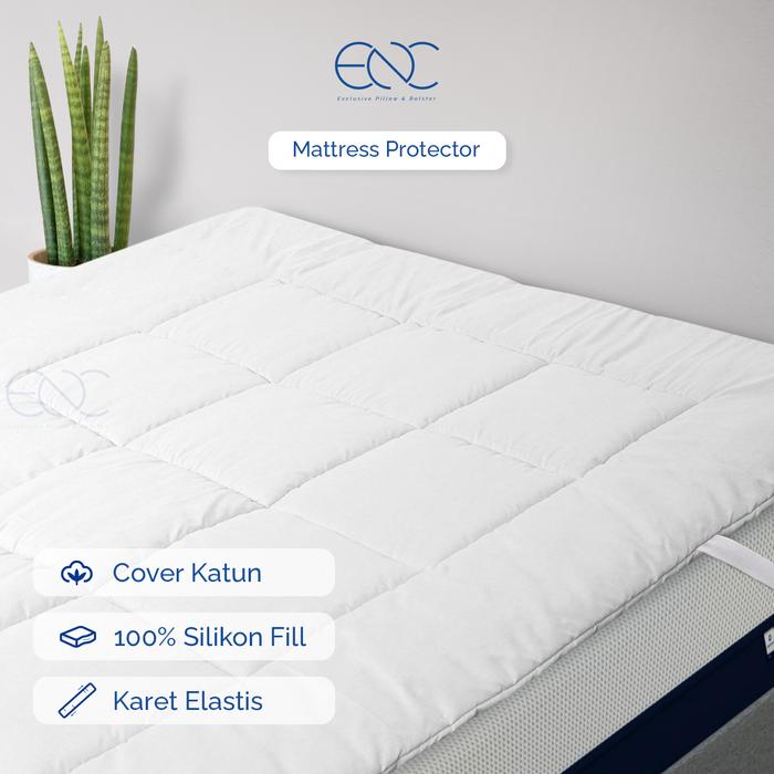 Gambar Matras Protector ALOEVERA 100x200 Not TOPPER Silikon Pelindung kasur dari ENC Official undefined Tokopedia