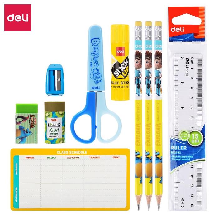 Gambar Terlaris Deli Paket Alat tulis Sekolah Lengkap Biru/Pink dengan Kartu - Random dari GAHYAKA STATIONERY undefined Tokopedia