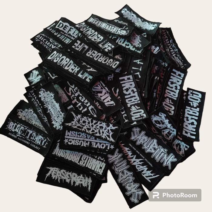 Gambar Emblem Band Punk/Patch 11ribu 4pcs - 12pcs, All Size dari Disorderstore_ undefined Tokopedia