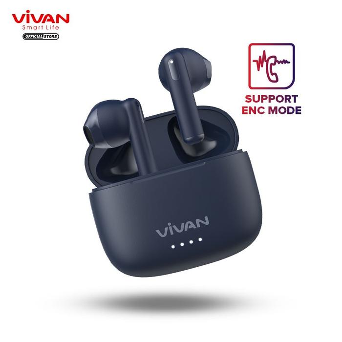 Gambar VIVAN TWS earphone earpods Bluetooth 5.3 inFinity GT2 IPX4 splashproof - GT2 Dark Blue dari VIVAN SHOP Authorized Store undefined Tokopedia