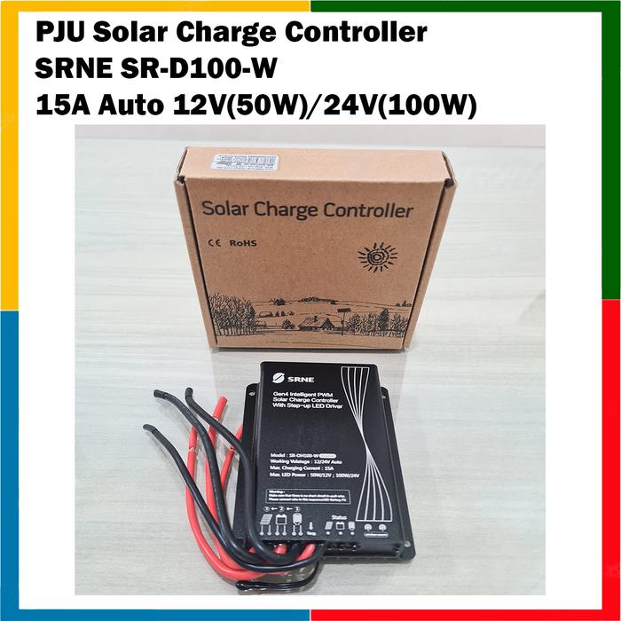 Jual SRNE PJU solar charge controller All in one 15A SR-DH100 12v 24v ...