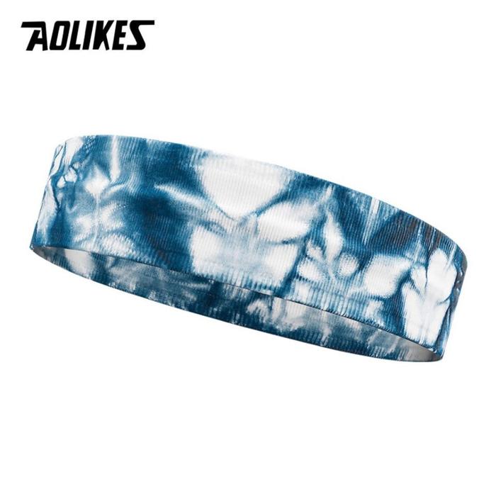 Gambar Headband Aolikes 2111 Sweat Head Bandana Sport Tenis Gym Voli Non Slip - Biru dari Rockbrosindo undefined Tokopedia