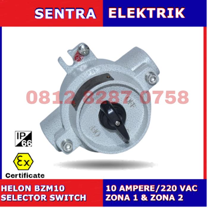 Jual Selector Switch Explosion Proof BZM 10 /220V 10 Ampere HELON ...