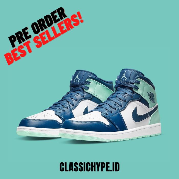 Mint Teal Blue Jordan Nike Womens Air Jordan Mid Light Dew/Teal