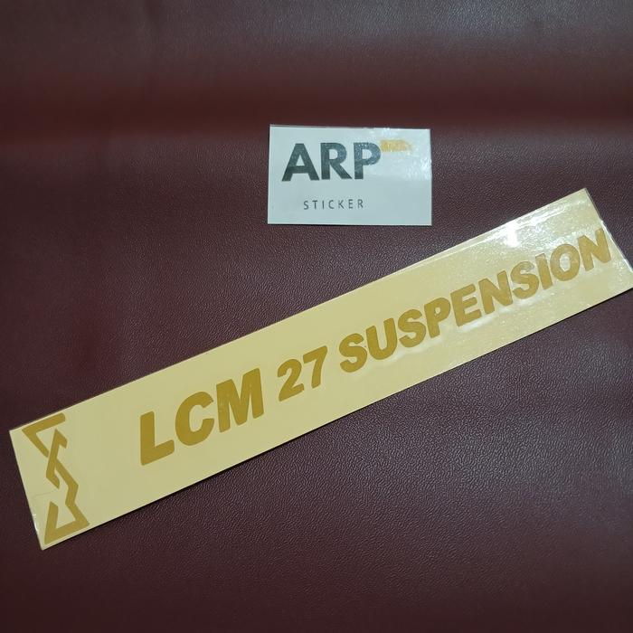Gambar STICKER STICKER SHOCK LCM 27 SUSPENSION CUTTING - Gold dari Arpsticker undefined Tokopedia