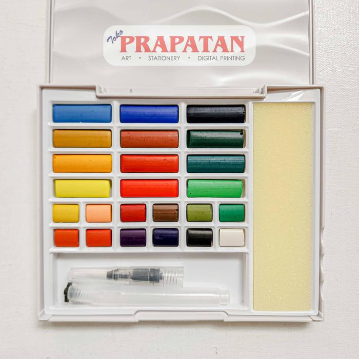 Gambar Simbalion Transparent Watercolor Cakes Set WCK | Cat Air Set - WCK-24BP dari Toko Prapatan_NEW Kota Administrasi Jakarta Timur Tokopedia