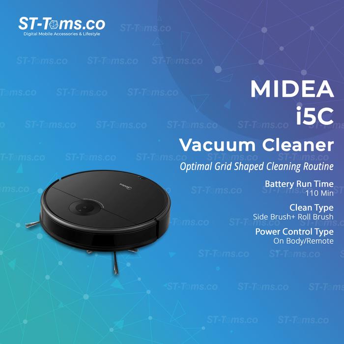 Gambar Midea i5C / I5C Robot Vacuum Cleaner + Mopping Penghisap Debu - Black dari ST-Toms.co undefined Tokopedia