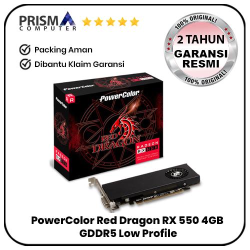 4gb Gddr5 Powercolor Red Dragon Radeon Rx 550 4gb Low Profile