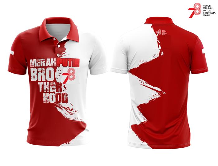 Gambar Kaos Baju Jersey Polo 17 AGUSTUS 2023 HUT RI 78 INDONESIA Fullprint 03 - Lengan Pendek, 3XL dari iBeyshop undefined Tokopedia