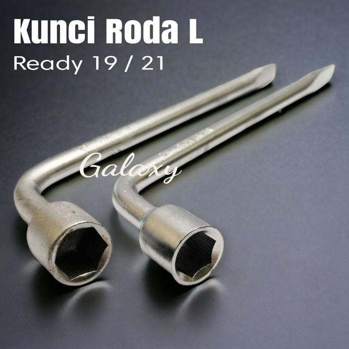 Gambar Kunci Roda L - KDR - Ready ukuran 19 dan 21 - 19mm dari Galaxy.Otomotive undefined Tokopedia