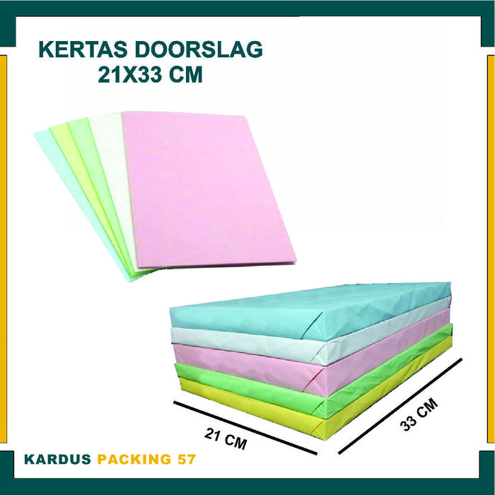 Gambar Kertas Doorslag 33x21 c/Kertas bungkus baju/kertas sepatu/packing/ - 21x33 dari Kardus Kemasan undefined Tokopedia