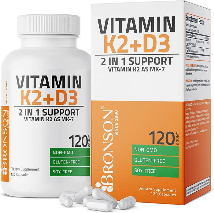 Gambar Bronson Vitamin K2 D3 5000IU Supplement Non-GMO Formula - ISI 120 dari Vitamin Moms undefined Tokopedia