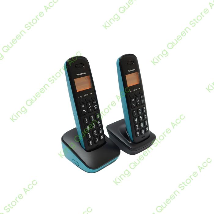 Gambar Telepon Wireless Panasonic KX-TGB212 - Biru - KX-TGB312 dari King Queen Store Acc undefined Tokopedia