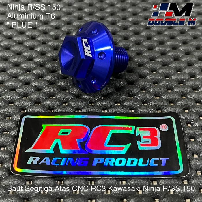 Gambar Baut Segitiga Atas Komstir RC3 Aluminium CNC Kawasaki Ninja R SS 150 - R/SS "BLUE" dari Double M Motoparts undefined Tokopedia