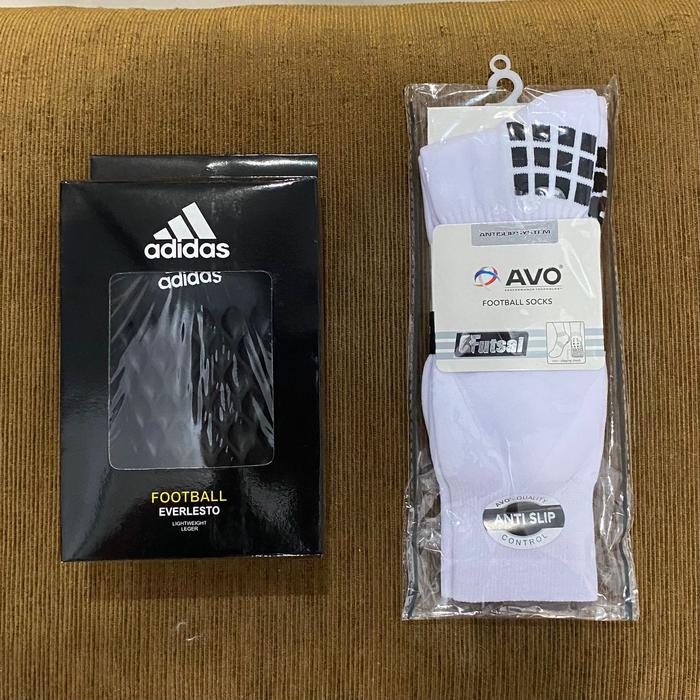 Skin Dekker bola futsal+kaos kaki Avo Dekker pelindung tulang kaki  Hitam+Avoputih, Skin deker+Avo