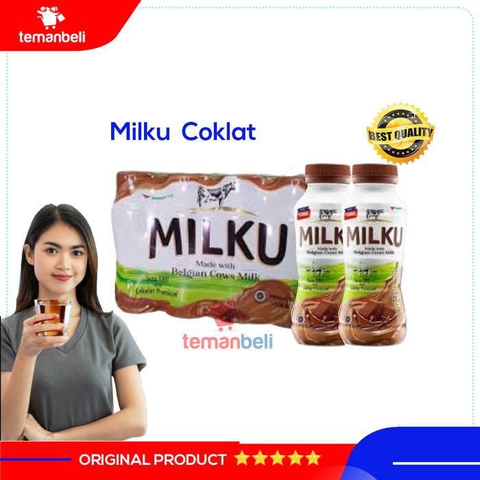 Gambar SUSU UHT MILKU RASA COKELAT DAN RASA STROBERI - SUSU - MILKU - - Coklat dari temanbeli undefined Tokopedia