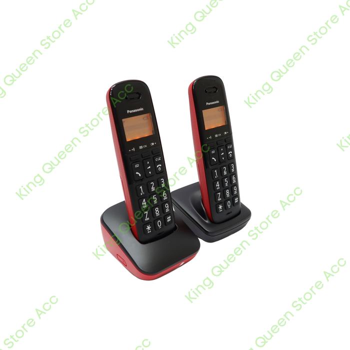 Gambar Telepon Wireless Panasonic KX-TGB212 - Merah - KX-TGB312 dari King Queen Store Acc undefined Tokopedia
