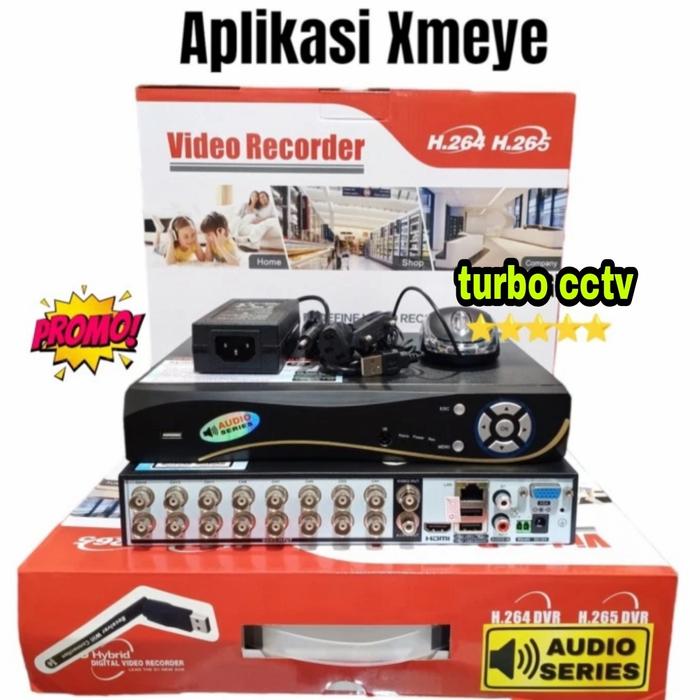 Gambar DVR 16 Channel Xmeye Full HD / DVR 16CH Xmeye 2560P 5MP 6 IN 1 - DVR 16CH AUDIO dari TURBO CCTV undefined Tokopedia