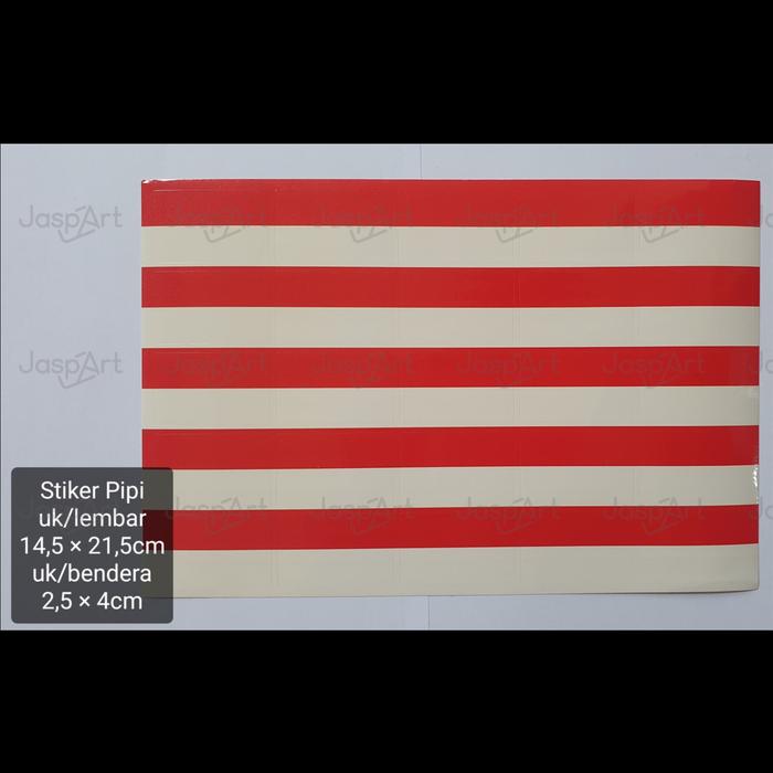 Gambar Sticker Pipi Merah Putih ISI 35PCS dan 25PCS| Tempelan Pipi Bendera -  KOTAK POLOS dari Jaspart undefined Tokopedia