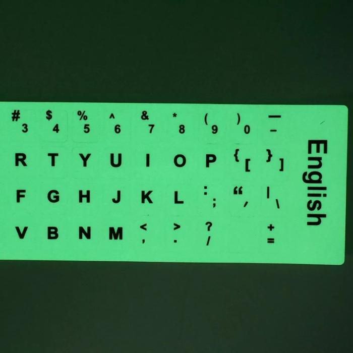 Gambar Stiker Keyboard Laptop Glow In The Dark Korea Arab English - English dari Grace Computer_NEW undefined Tokopedia