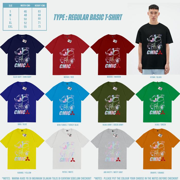 Gambar Kaos Baju Truck CMIC Mitsubishi Canter Mania Indonesia Community Kaos - V2 WARNA LAIN, M dari KRMK Karimake undefined Tokopedia