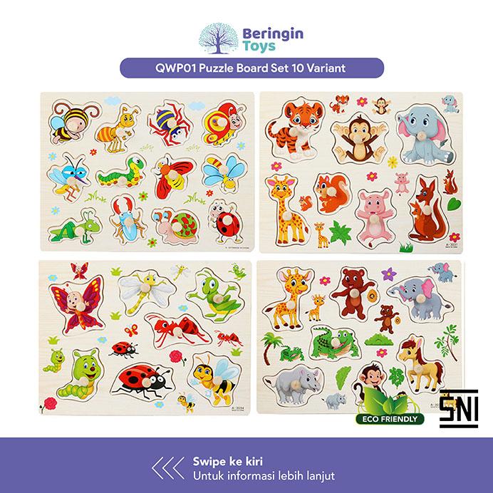 Gambar Mainan Edukasi - Puzzle Board Set / Puzzle Papan Bongkar Pasang - Insects dari goodwaytoys undefined Tokopedia