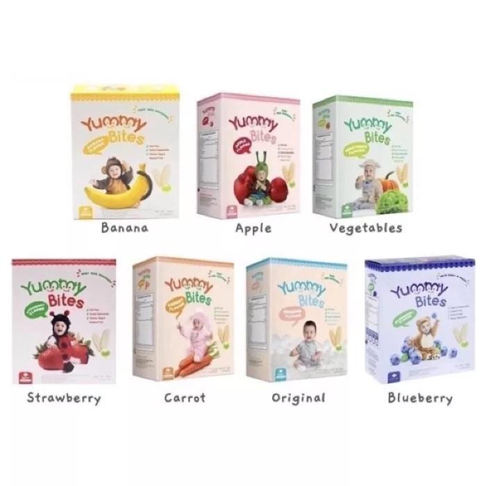 Gambar Yummy Bites Rice Cracker - Camilan Bayi - snack bayi - Apple dari inini baby undefined Tokopedia