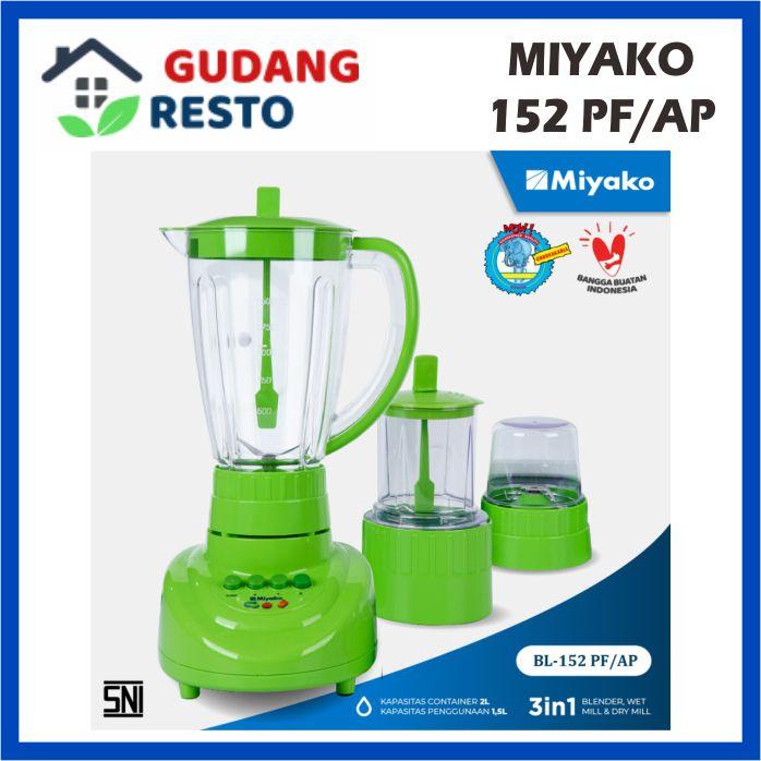 Gambar Blender Miyako BL 152 PF 1.5L / 152PF 3 ini 1 Gelas Plastik Besar - 152 PF HIJAU dari gudangrestoelektronik undefined Tokopedia