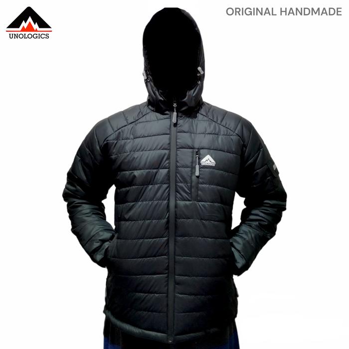 Gambar jaket puffer parasut outdoor tebal gunung anti air waterproof pria - Hitam, M dari UNOLOGICS STORE undefined Tokopedia