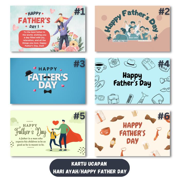 Gambar Kartu Hampers Hari Ayah Father Day | Gift Card Hari Ayah Father Day - +RUBAH DESAIN dari Bicara Hati undefined Tokopedia