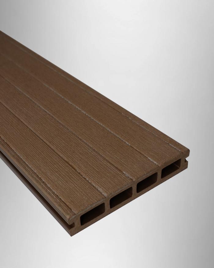Gambar Lantai "kayu" HPC wood Decking outdoor subtitute Vinyl / HPL - Dark Brown, 100 cm dari Plana Wood undefined Tokopedia