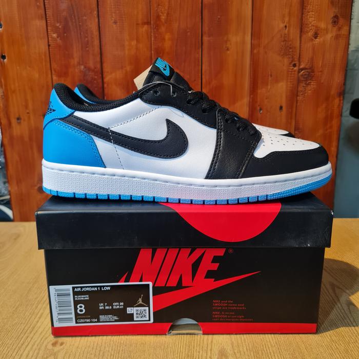 Nike Air Jordan Low OG UNC Dark Powder Blue CZ0790 -104 Blue Black, 44  di Kicks Bandung Tokopedia