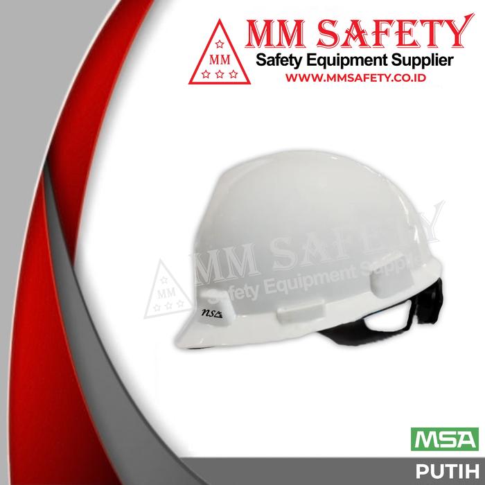 Gambar Helm Proyek Kerja Safety NSA V-Gard with Fastrac - Putih dari MM SAFETY undefined Tokopedia