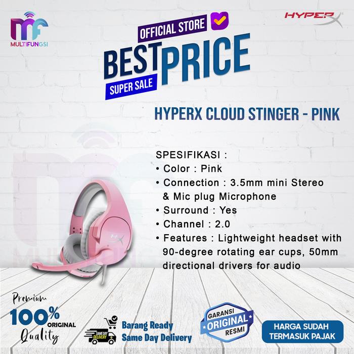 Gambar HyperX Cloud Stinger - Gaming Headset (Black) - PINK dari Multifungsi Online undefined Tokopedia