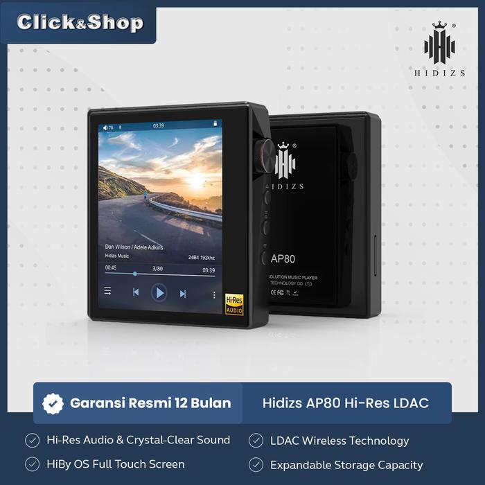 Gambar Hidizs AP80 Portable Hi-Res LDAC Music Player dari Click&Shop Indonesia undefined Tokopedia