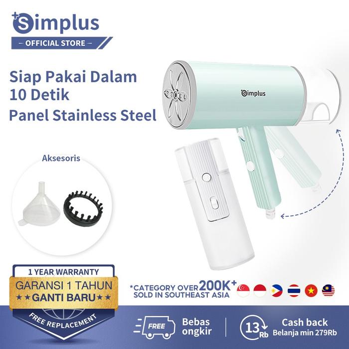 Gambar Simplus Setrika Uap Listrik Foldable Portable Garment Steamer 130ml - Simplus Mini dari OborBaru undefined Tokopedia