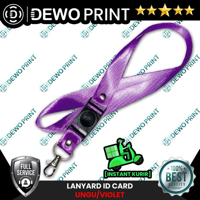 Gambar Tali IDCard LanyardNylon / Tali Lanyard ID Card Nylon lebar tali 2cm - Ungu dari Dewo Print undefined Tokopedia