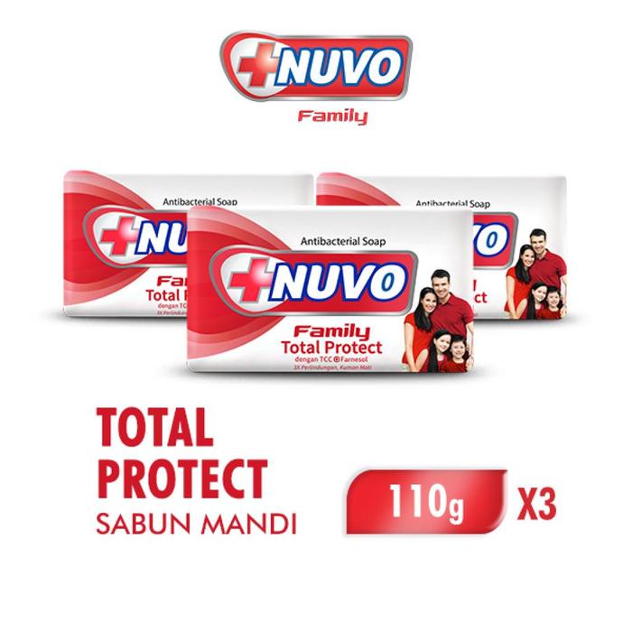Gambar Nuvo Family Barsoap Paket Sabun Batang Isi 3 x 110gr - Merah 3x110g dari Global Mart Jakarta undefined Tokopedia